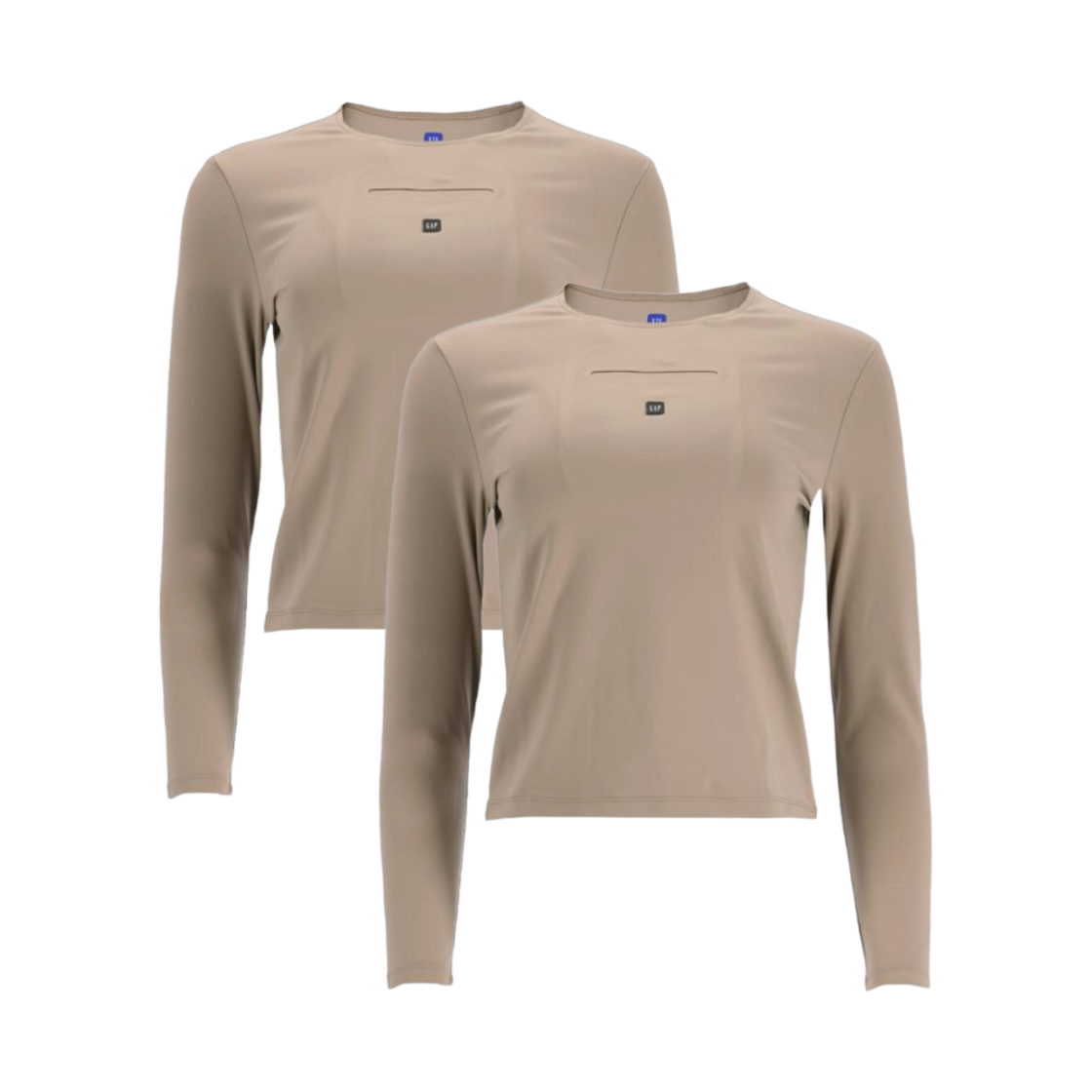 (W) 이지갭 엔지니어드 바이 발렌시아가 롱슬리브 세컨트 스킨 베이지 (2개 번들)