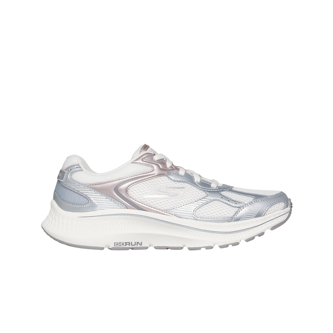 128633-OFWT (W) Skechers Go Run Consistent 2.0 Volt Off White