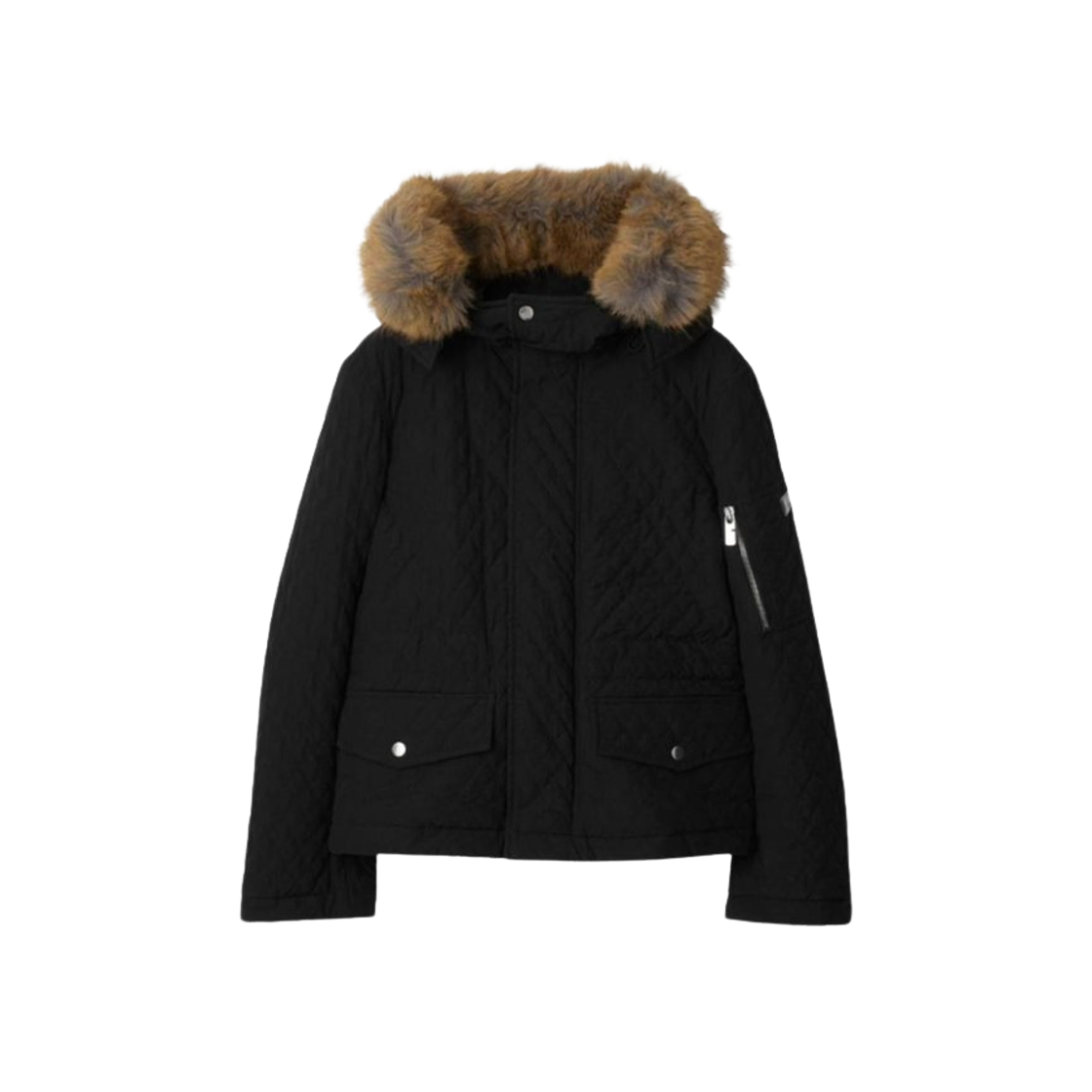 (W) 버버리 코튼 블렌드 패딩 블랙((W) Burberry Cotton Blend Padded Black)