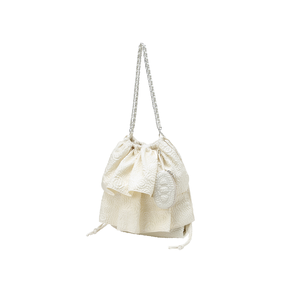 AABA5F710IV Athe Vanessabruno Chain Backpack And Shoulder Bag M Ivory