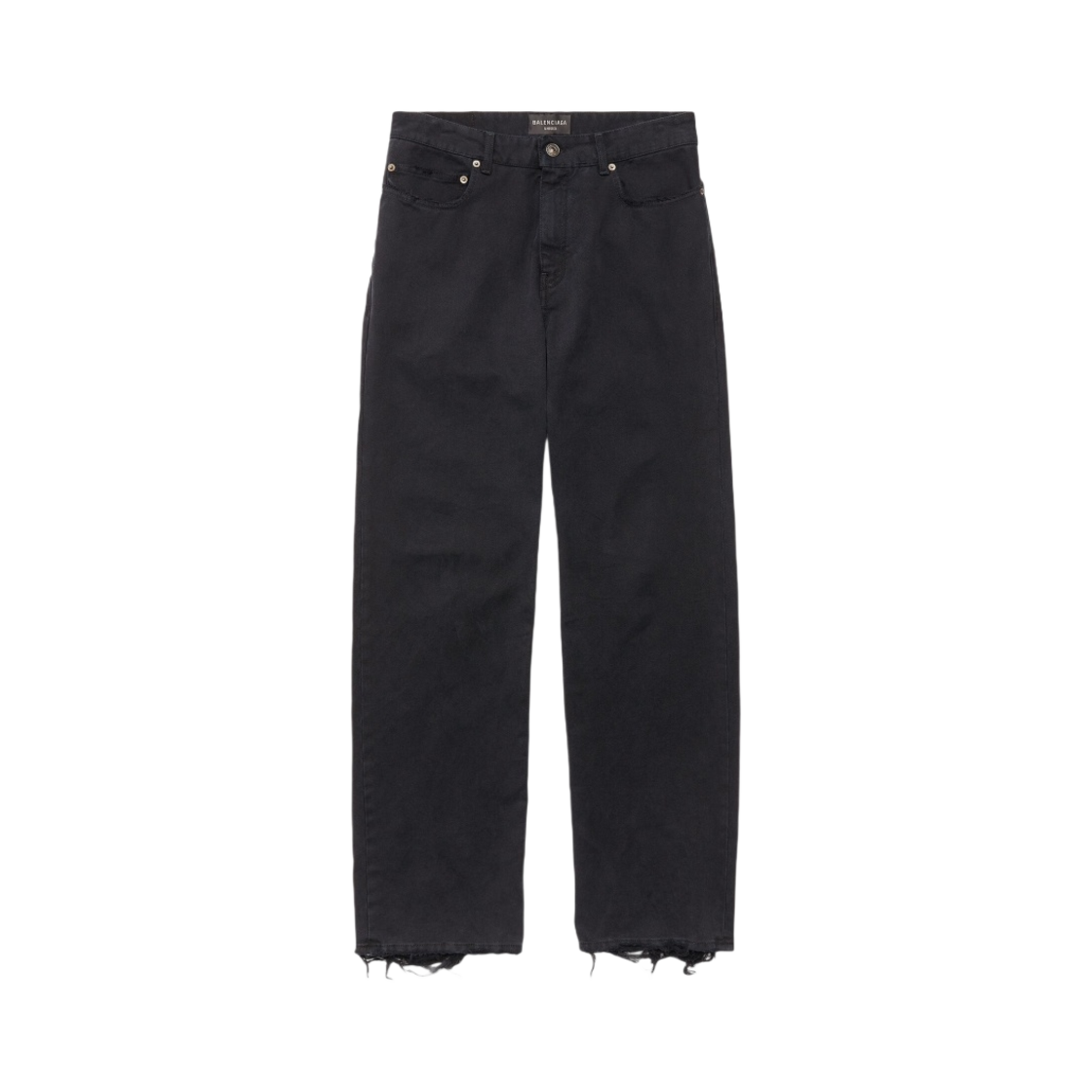 발렌시아가 미디움 핏 팬츠 블랙(Balenciaga Medium Fit Pants Black) - 1