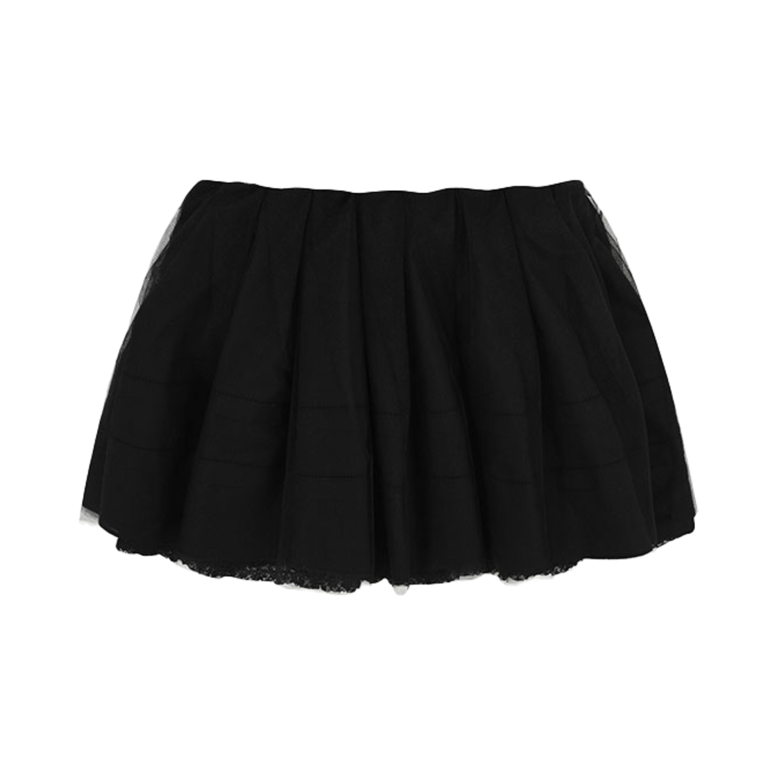 FLETTA-49 FLETTA Lace Mini Skirt Black