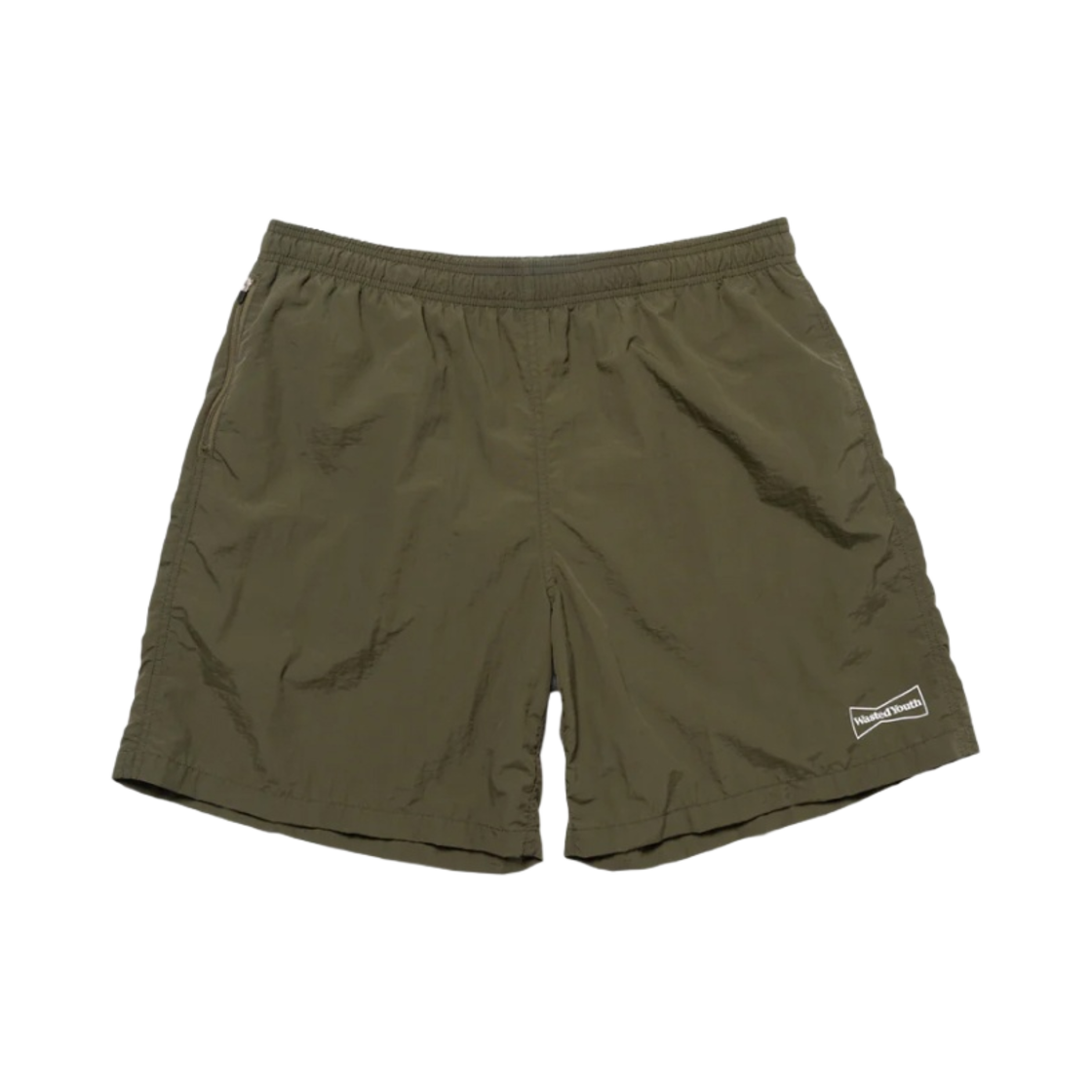 WY25PT004 Verdy Wasted Youth Swim Shorts Olive Drab