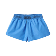 (W) Miu Miu Embroidered Poplin Shorts Periwinkle Blue