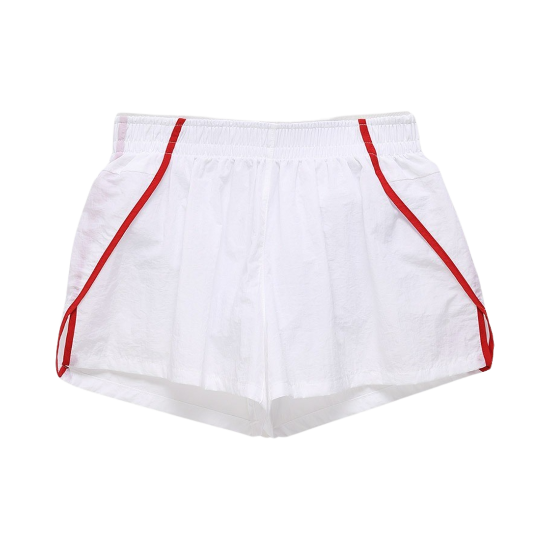 MENASOO-01700 Menasoo Running Track Nylon Shorts White