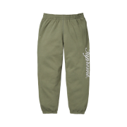Supreme Raised Script Sweatpants Light Olive - 23FW