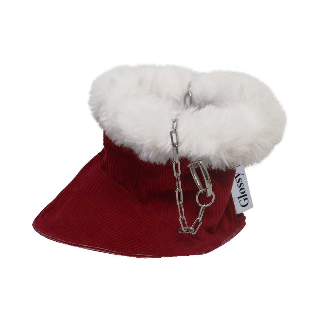 GL-PC002-RE Glossy Santa Boots Pot Cover