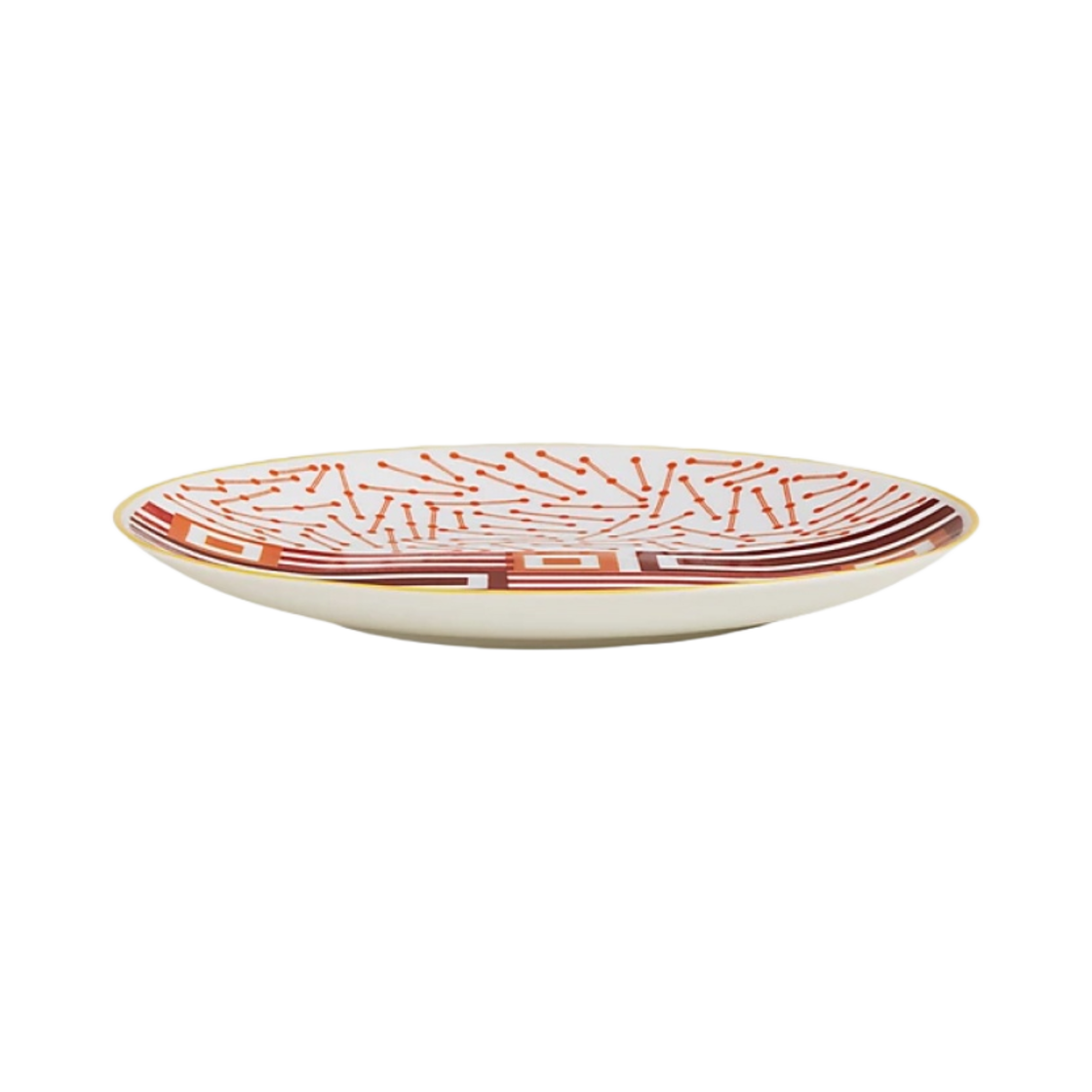 에르메스 히포모빌 디저트 플레이트 멀티꼴로르 (1개입)(Hermes Hippomobile Dessert Plate Multicolor (1 Plate)) - 2