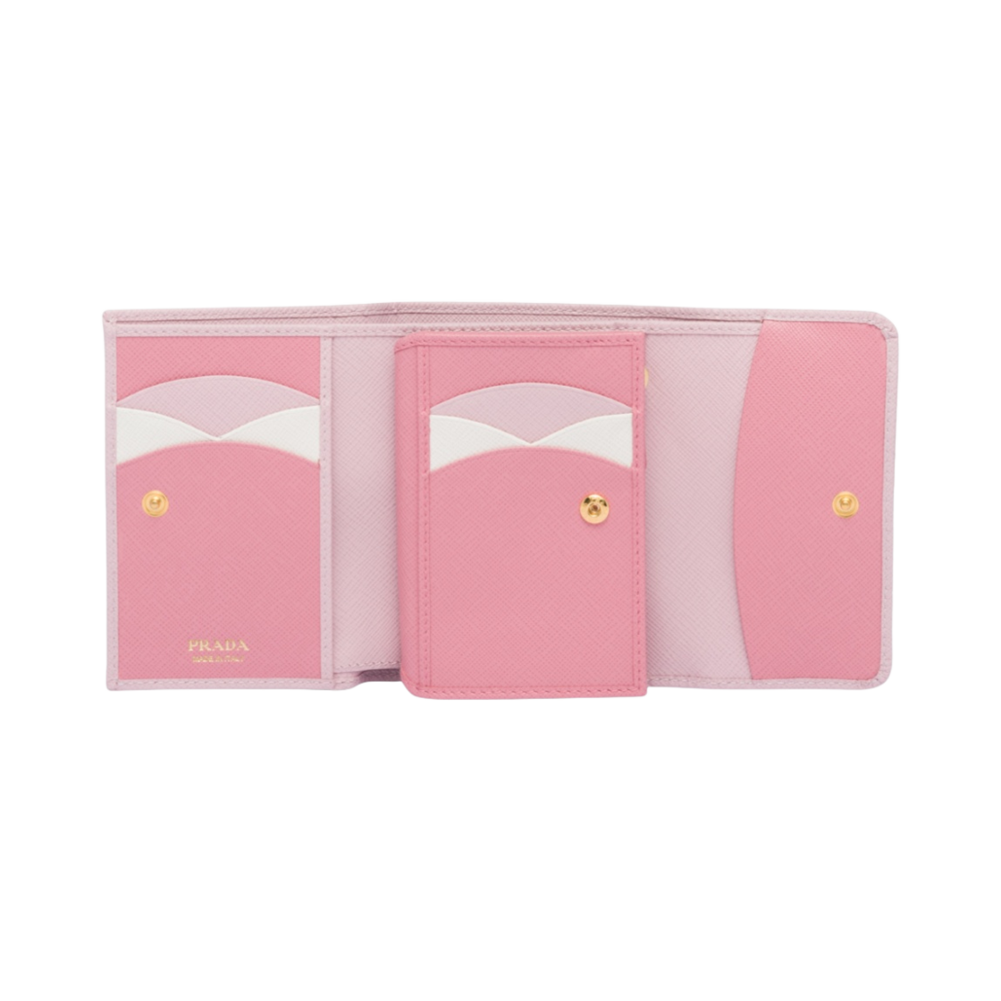 프라다 스몰 사피아노 레더 월렛 알라바스터(Prada Small Saffiano Leather Wallet Alabaster) - 2