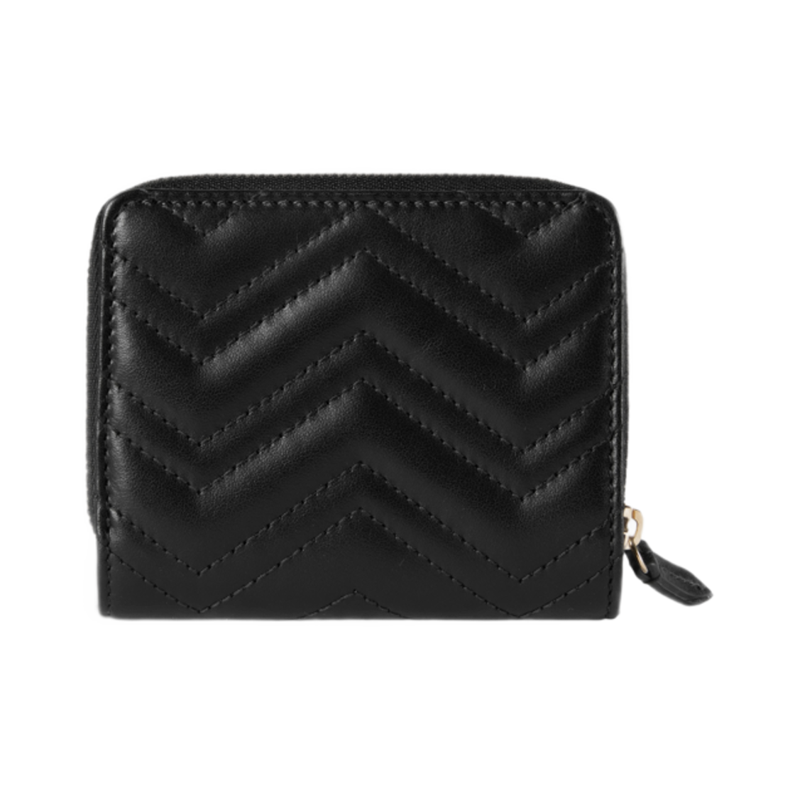 구찌 GG 마몽 미니 집 지갑 블랙(Gucci GG Marmont Mini Zip Wallet Black) - 3