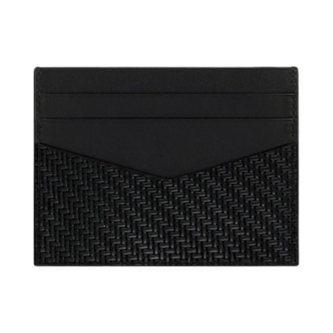 지방시 브레이디드 이펙트 레더 카드 홀더 블랙(Givenchy Card Holder in Braided Effect Leather Black) - 2