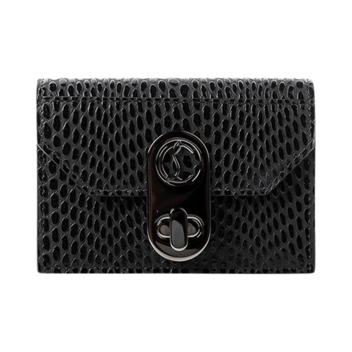 1215031B078 Christian Louboutin Elisa Removable Strap Card Holder Black