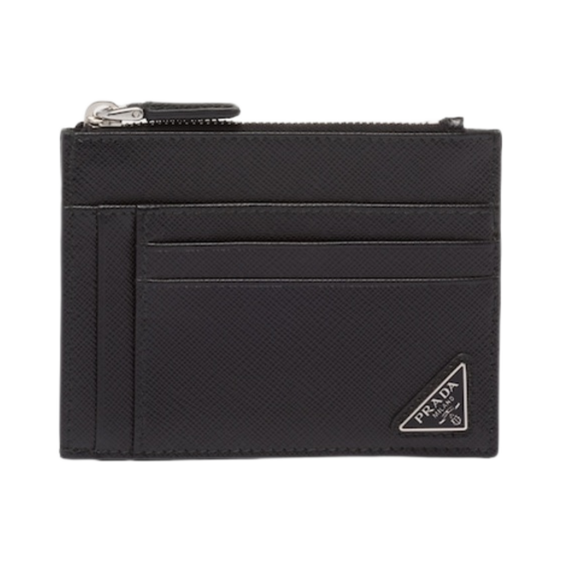 프라다 사피아노 레더 카드 홀더 블랙(Prada Saffiano Leather Card Holder Black) - 1