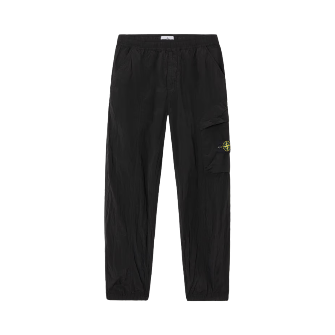 K1S1531000-06S0019-V0029 Stone Island 3100006 Nylon Metal in Econyl Loose-Fit Cargo Pants with Zipper Pockets Black - 25SS