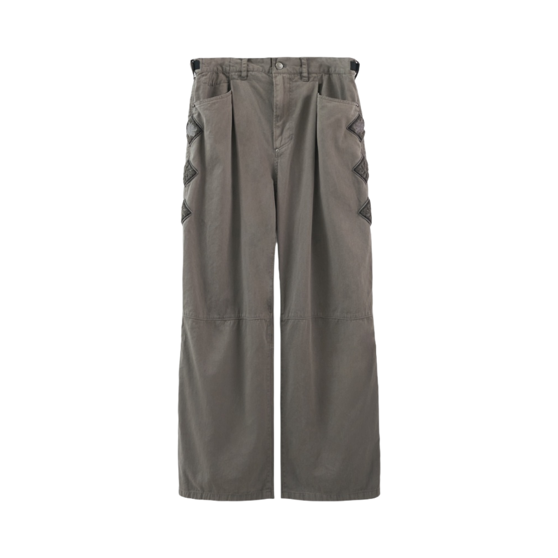 폴리테루 x 행크 고시마 팬츠 카키 그레이 - 24SS(Polyteru x HANK Gosima Pants Khaki Gray - 24SS)