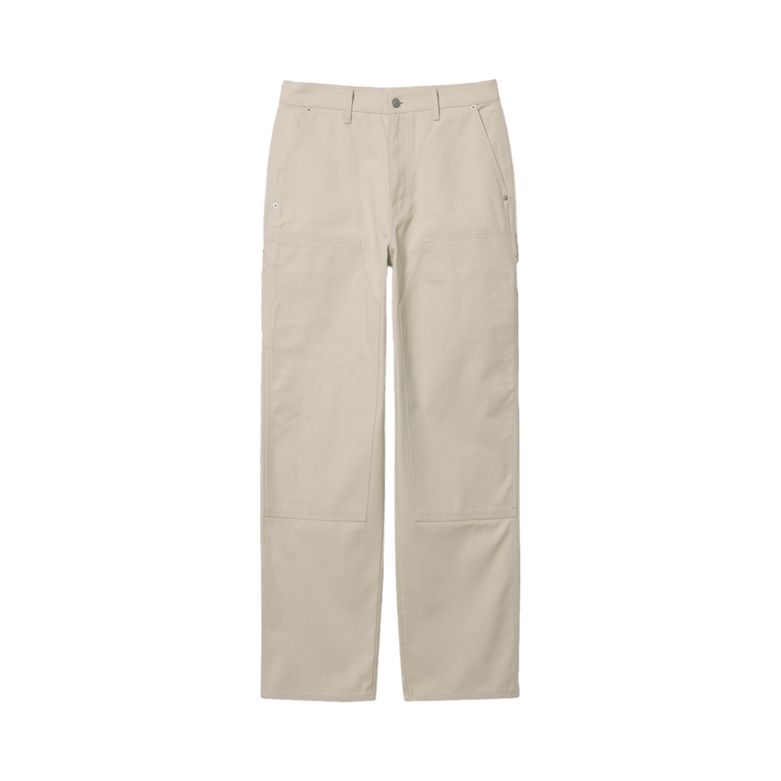 UDPA5A303CR_M Dunst Patched Carpenter Canvas Pants Cream