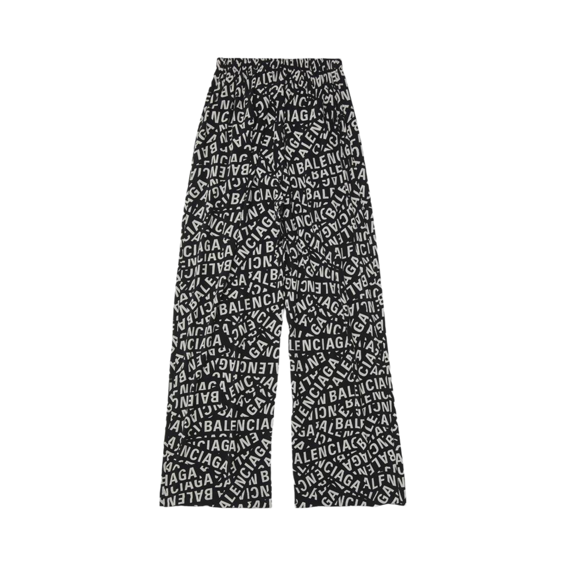 (W) 발렌시아가 로고 스트립 파자마 팬츠 블랙((W) Balenciaga Logo Strips Pyjama Pants Black) - 1