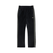 Needles Narrow Track Pants Velour Navy