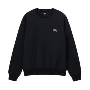Stussy Stock Logo Crew Washed Black