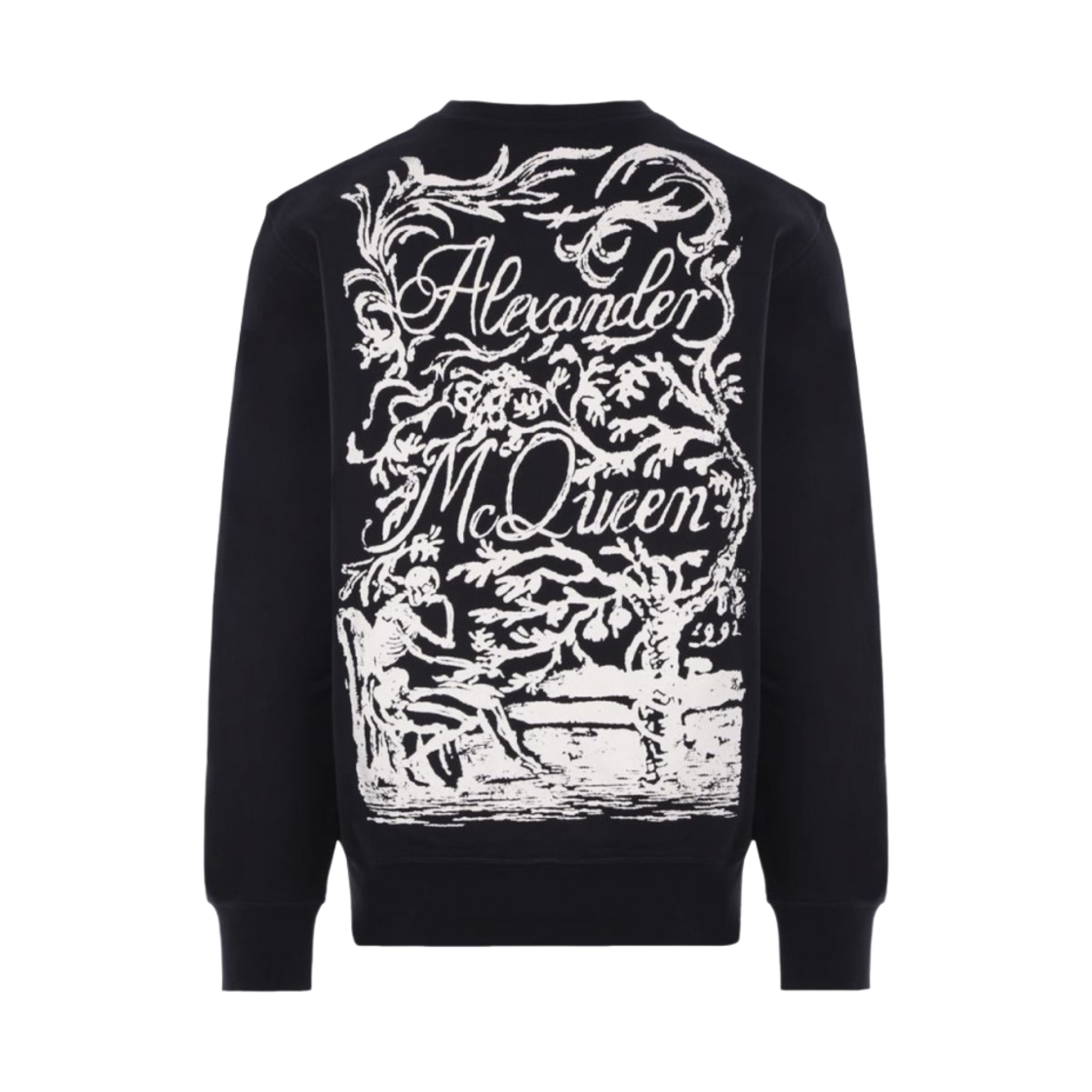 알렉산더 맥퀸 블레이크 일러스트레이션 로고 스웨트셔츠 블랙(Alexander McQueen Blake Illustration Logo Sweatshirt Black) - 1