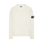 Stone Island 510C4 Light Wool Crewneck Knit Natural White - 23FW