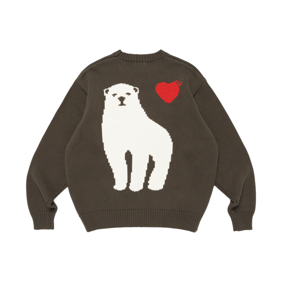 HM29CS001 Human Made Low Gauge Knit Sweater Olive Drab