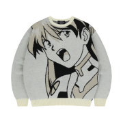 Mahagrid x Evangelion Asuka Jacquard Knit Ivory