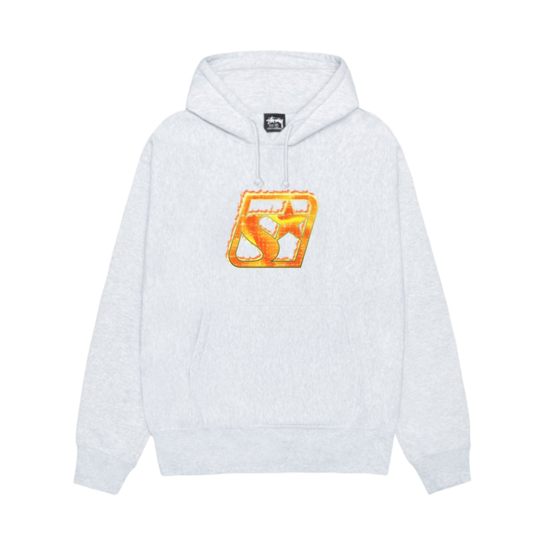1925129 Stussy Blaze Hoodie Ash Heather