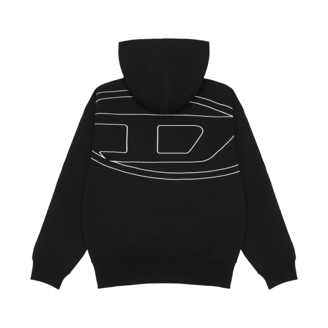 디젤 S-맥스-후드-메고발-D 후드 블랙(Diesel S-Macs-Hood-Megoval-D Hoodie Black)