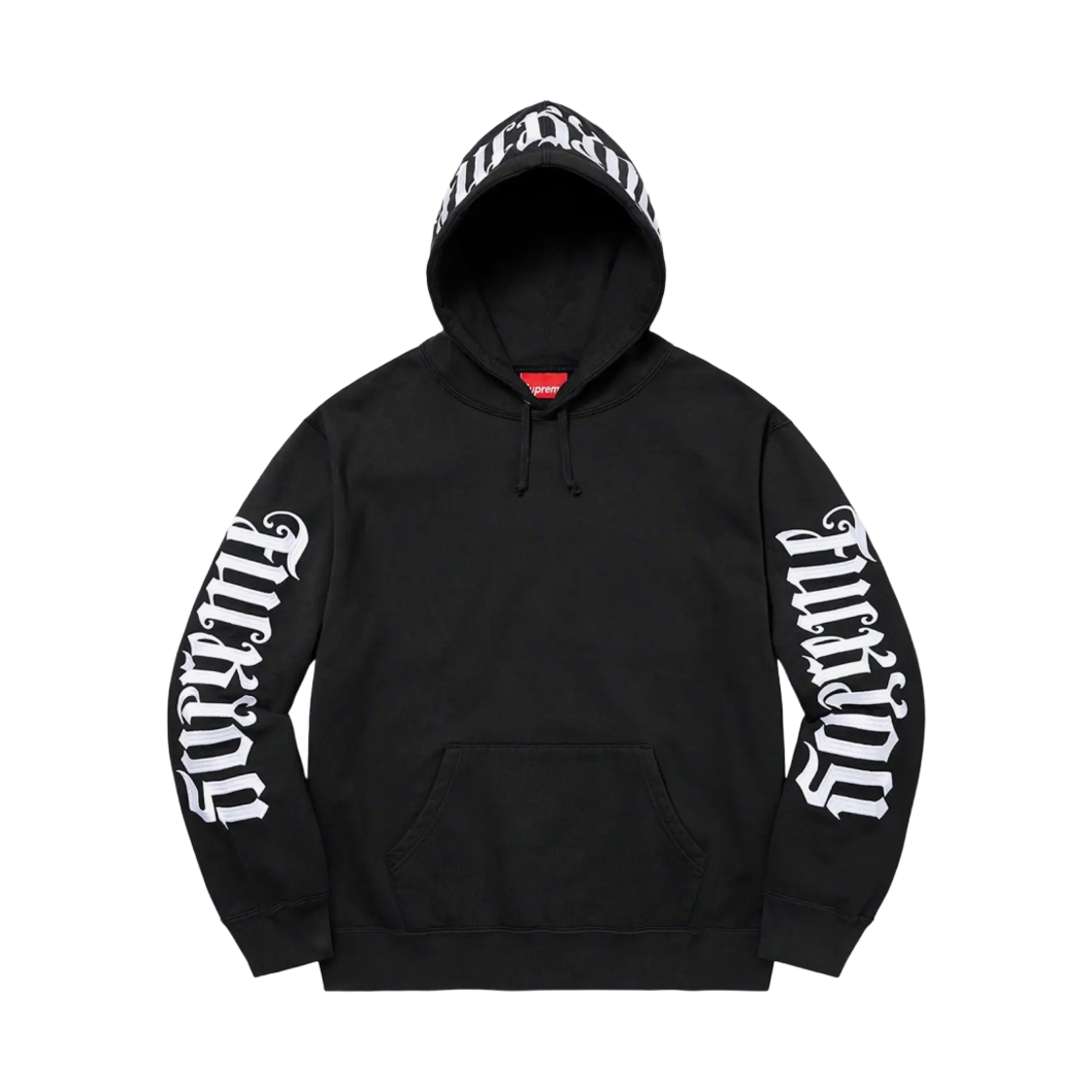 - Supreme Ambigram Hooded Sweatshirt Black - 22SS