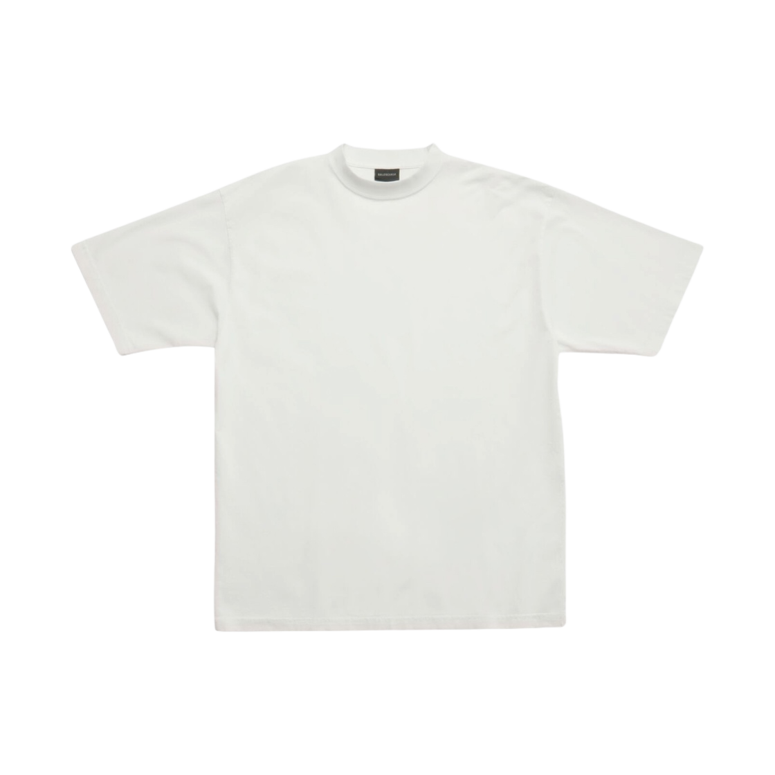 (W) 발렌시아가 백 라지 핏 티셔츠 화이트((W) Balenciaga Back Large Fit T-Shirt White) - 1