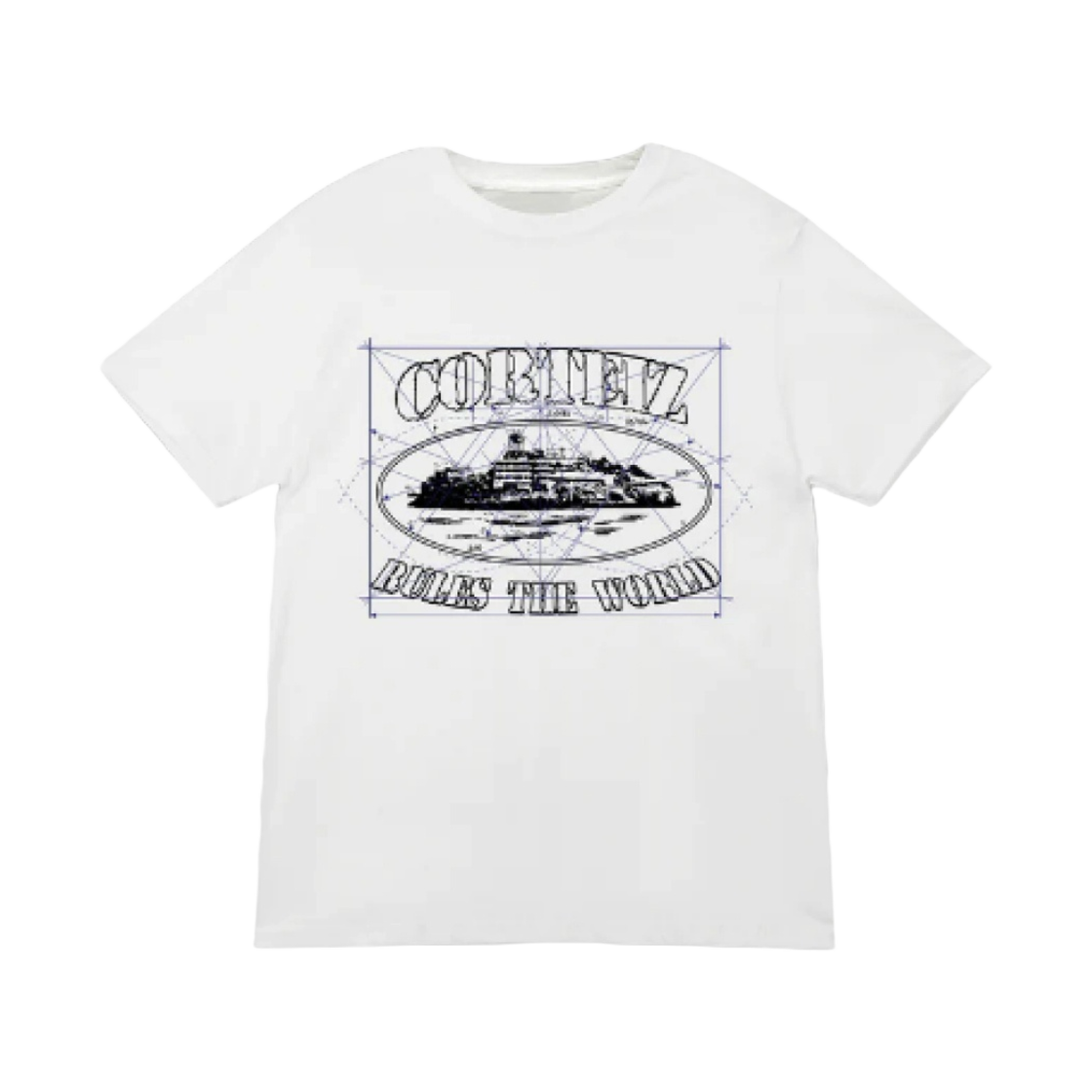 코르테이즈 매스 알카트라즈 티셔츠 화이트(Corteiz Math Alcatraz T-Shirt White) - 1