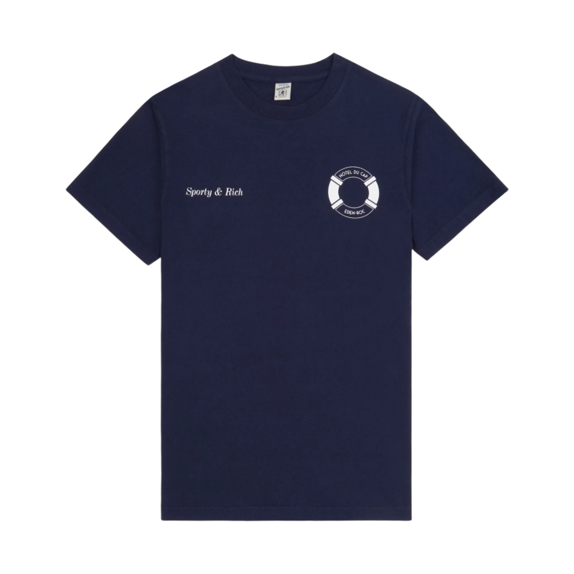 스포티 앤 리치 x 호텔 뒤 캡 에덴 록 부이 티셔츠 네이비 화이트(Sporty & Rich x Hotel Du Cap-Eden-Roc Buoy T-Shirt Navy White) - 1