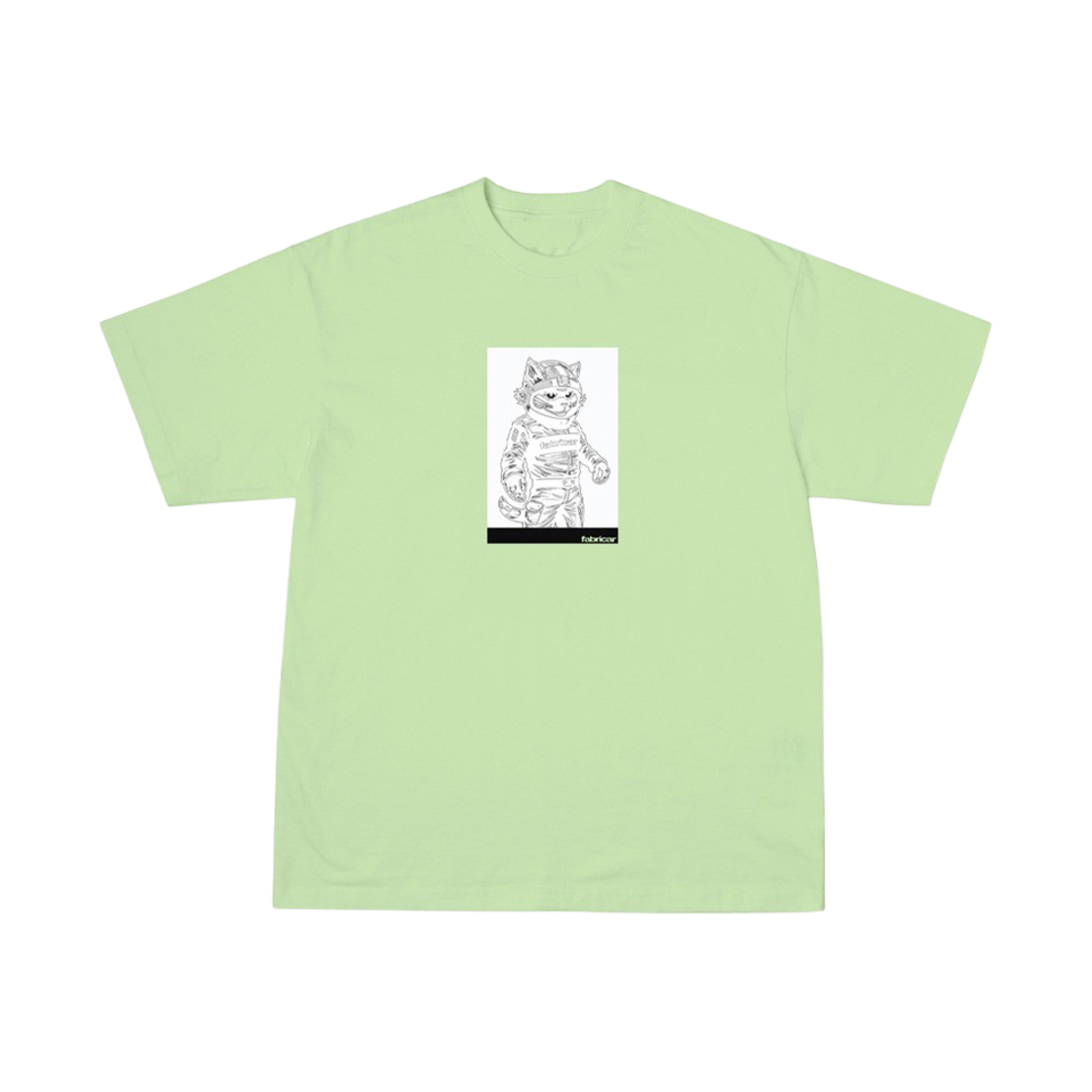 [KREAM 단독 / 예약 배송] 파브리카 X 슈퍼레이스 캣 드라이버 티셔츠 네온그린([KREAM 단독 / 예약 배송] Fabricar x SUPERRACE Cat Driver T-Shirts Neon Green) - 1