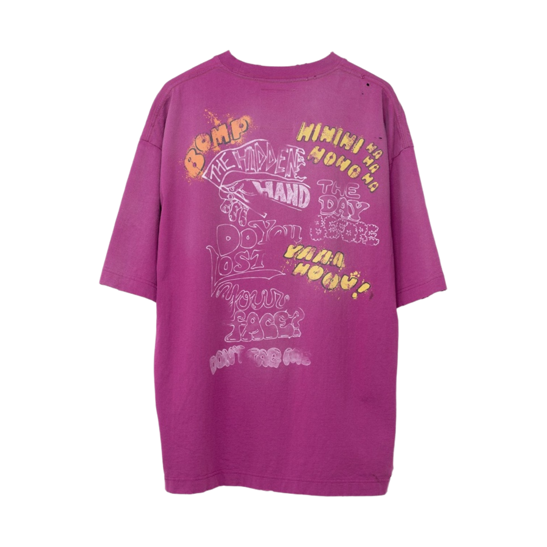 메종 미하라 야스히로 디스트레스드 티셔츠 퍼플(Maison Mihara Yasuhiro Distressed T-Shirt Purple) - 2