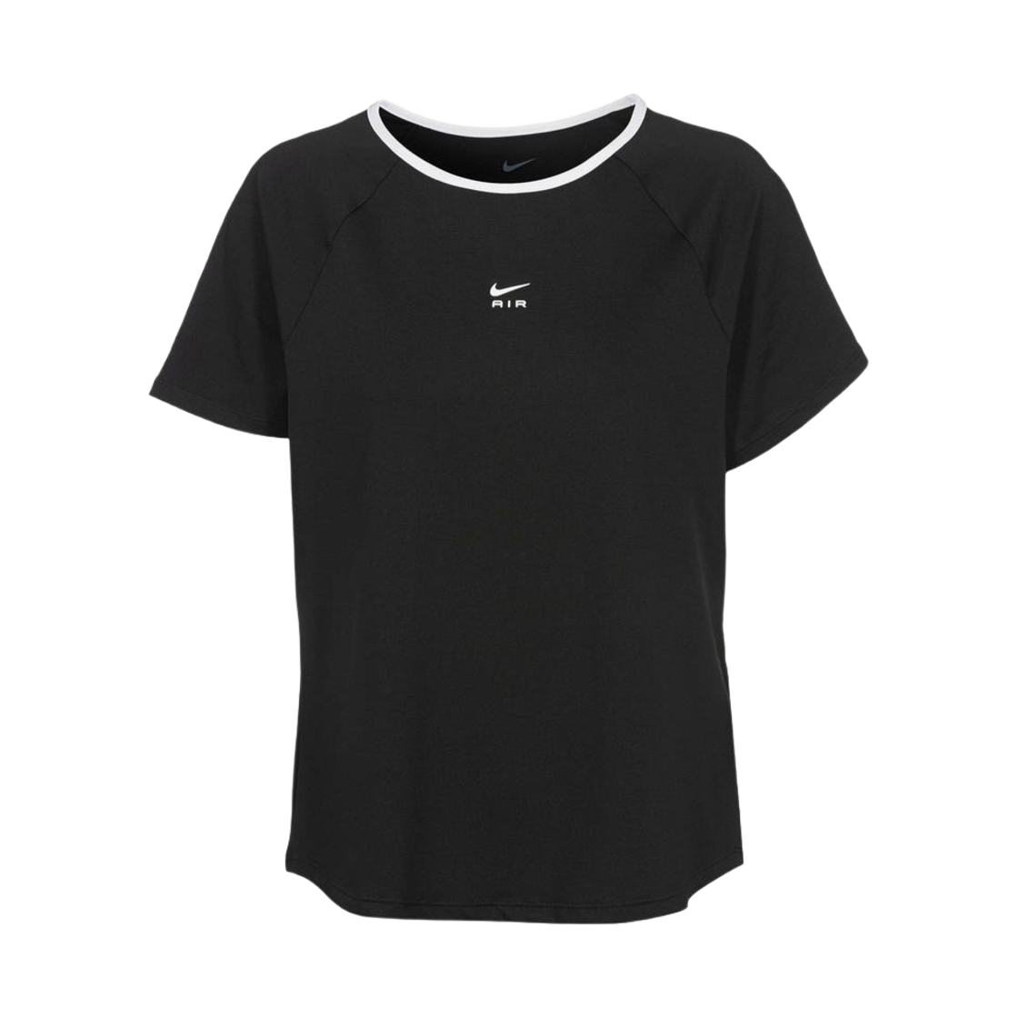 (W) 나이키 에어 드라이핏 티셔츠 블랙 화이트 - 아시아((W) Nike Air Dri-Fit T-Shirt Black White - Asia) - 1