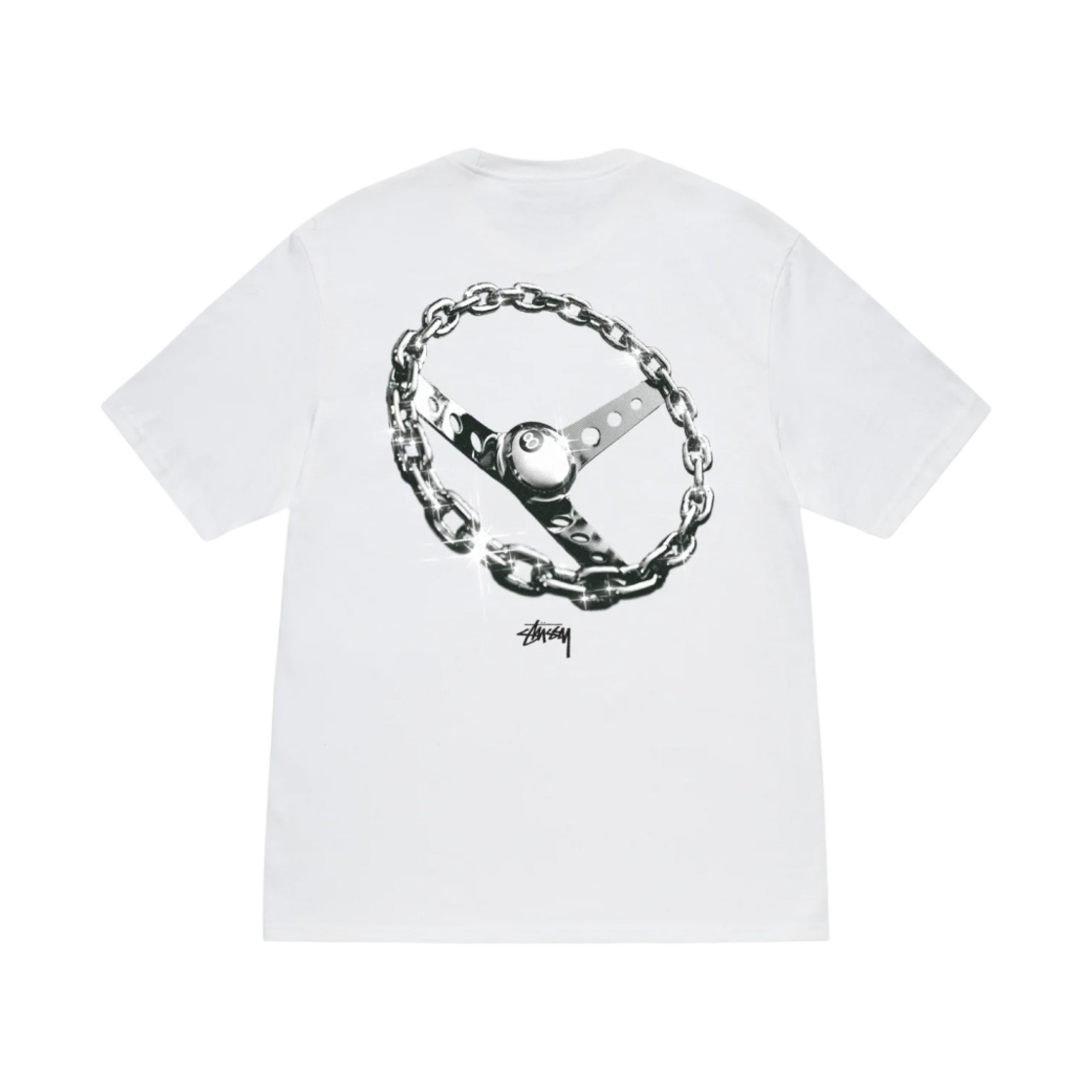 스투시 체인 링크 티셔츠 화이트(Stussy Chain Link T-Shirt White)