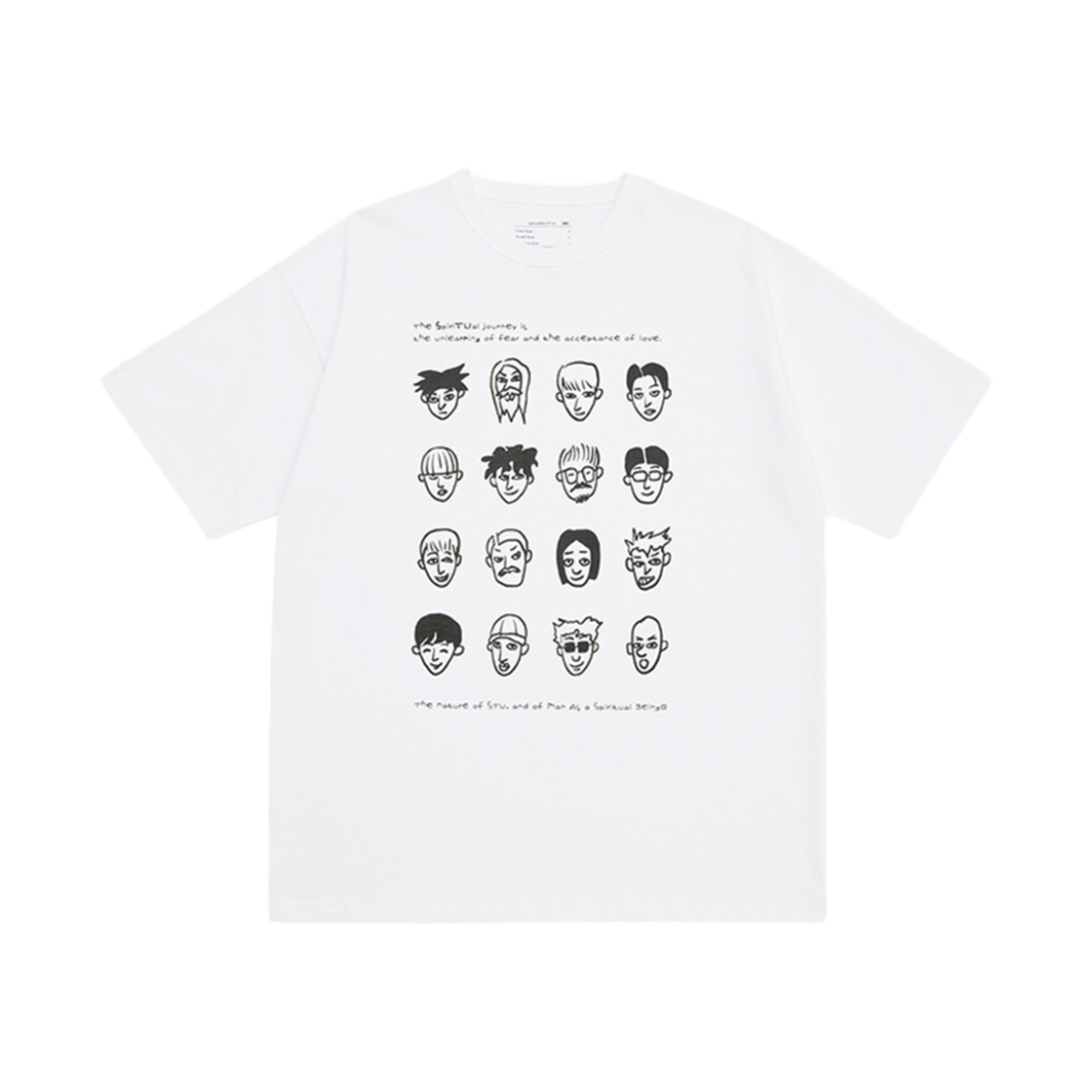 에스티유 캐릭터 프린팅 티셔츠 화이트
