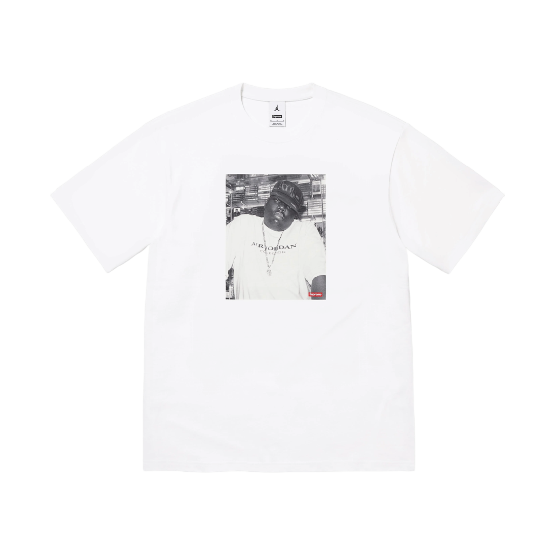 슈프림 x 조던 비기 숏슬리브 탑 화이트 - 24FW(Supreme x Jordan Biggie S/S Top White - 24FW)
