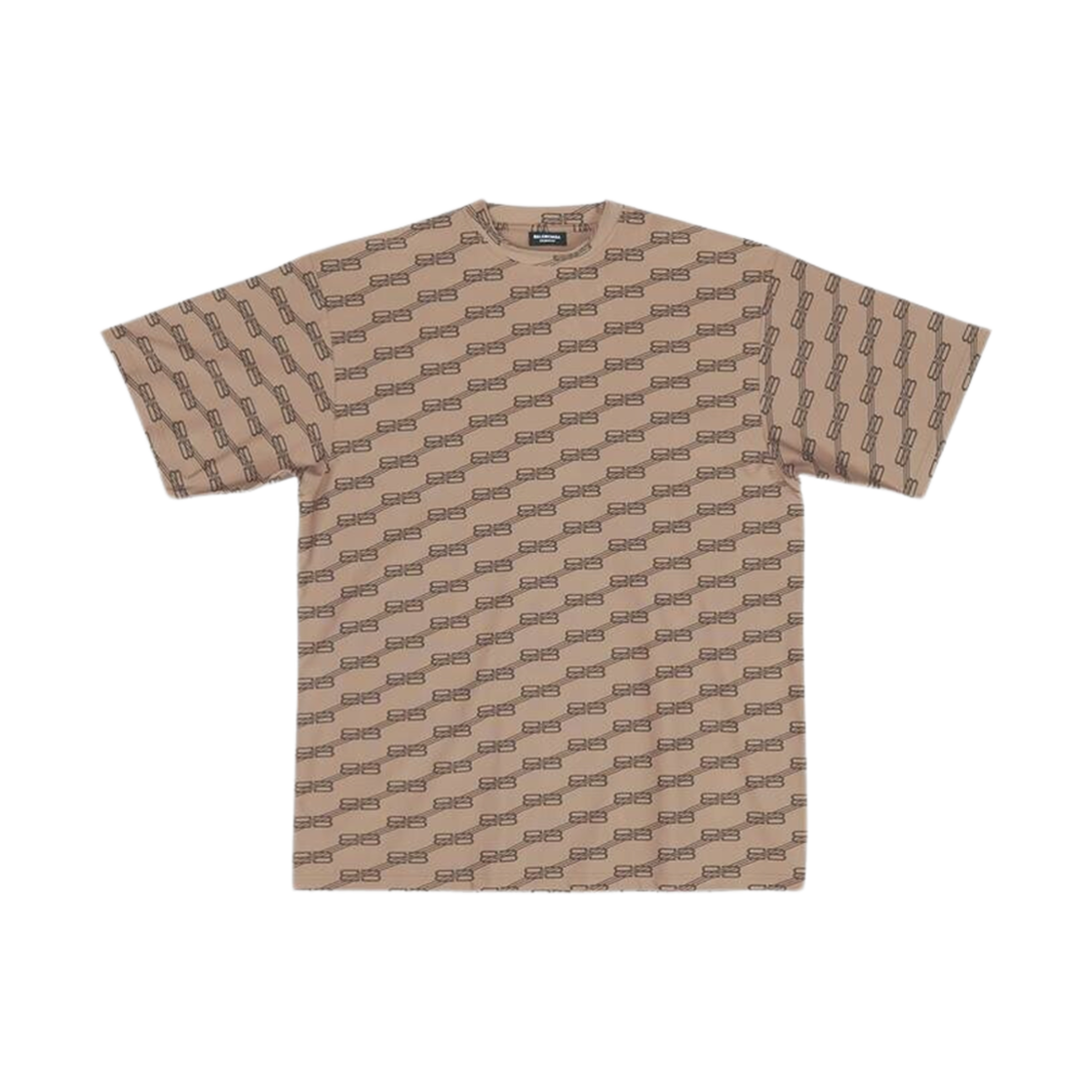 6570274B7B99764 Balenciaga BB Monogram Swim T-Shirt Beige