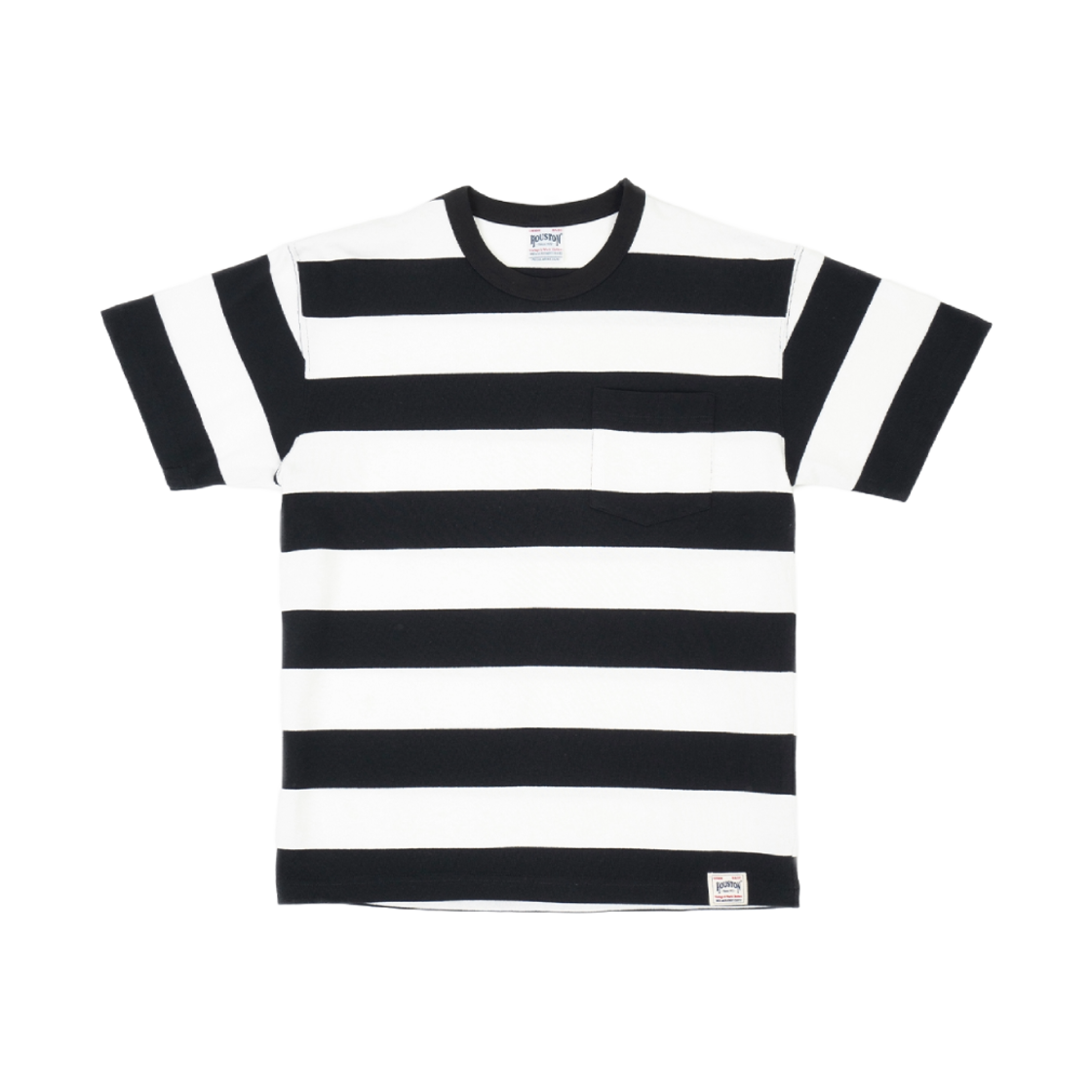 22272BK Houston Japan Border C/N Pocket Tee Black 22272BK