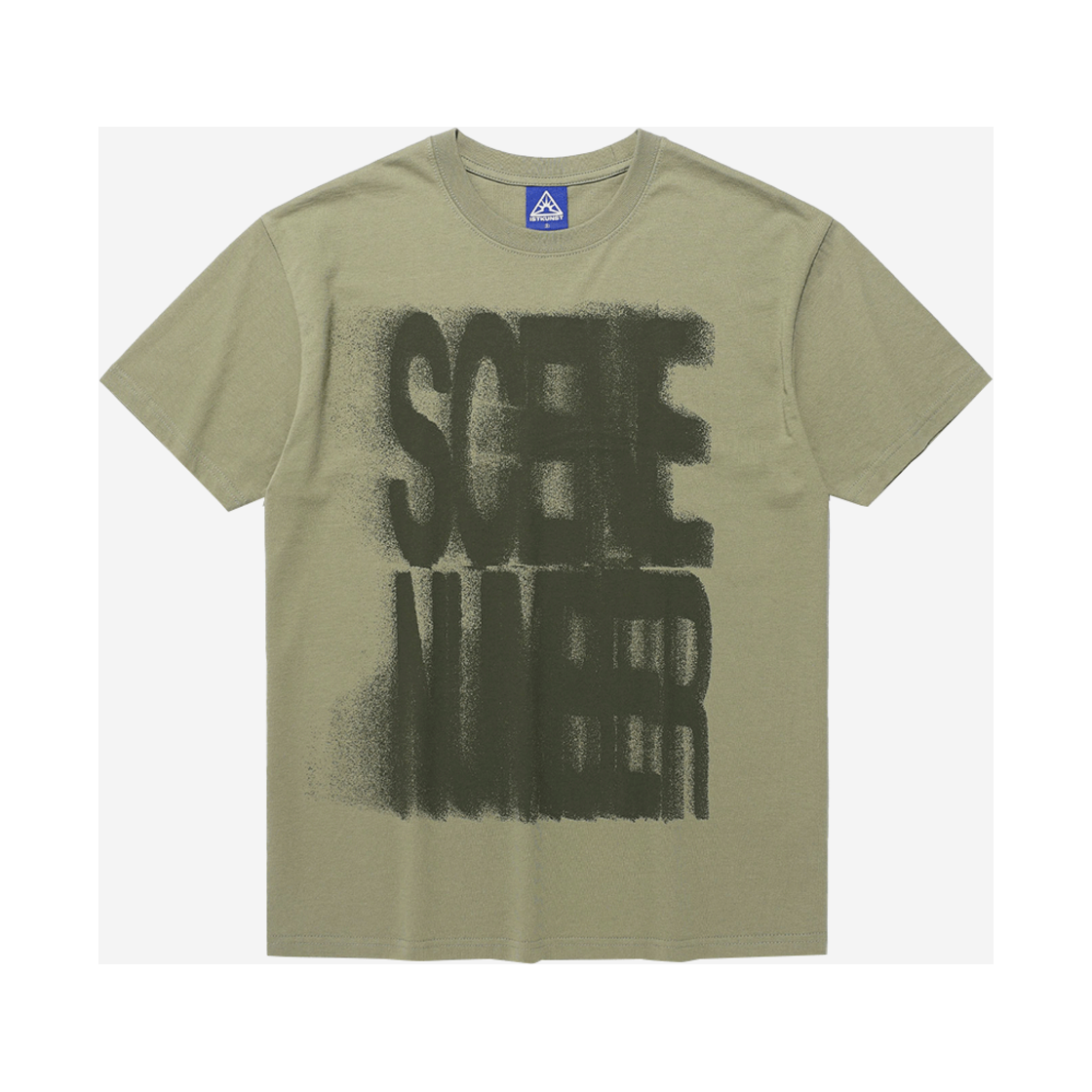 이스트쿤스트 씬 넘버 티셔츠 카키(ISTKUNST Scene Number Tee Khaki)