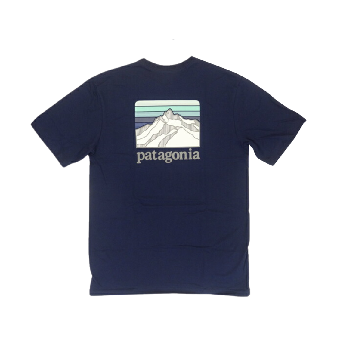 파타고니아 라인 로고 릿지 포켓 리스폰시빌리티 티셔츠 클래식 네이비(Patagonia Line Logo Ridge Pocket Responsibili T-Shirt Classic Navy) - 1