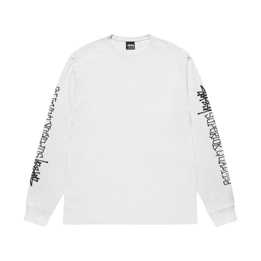 Stussy Superior Quality Pigment Dyed LS T-Shirt Natural