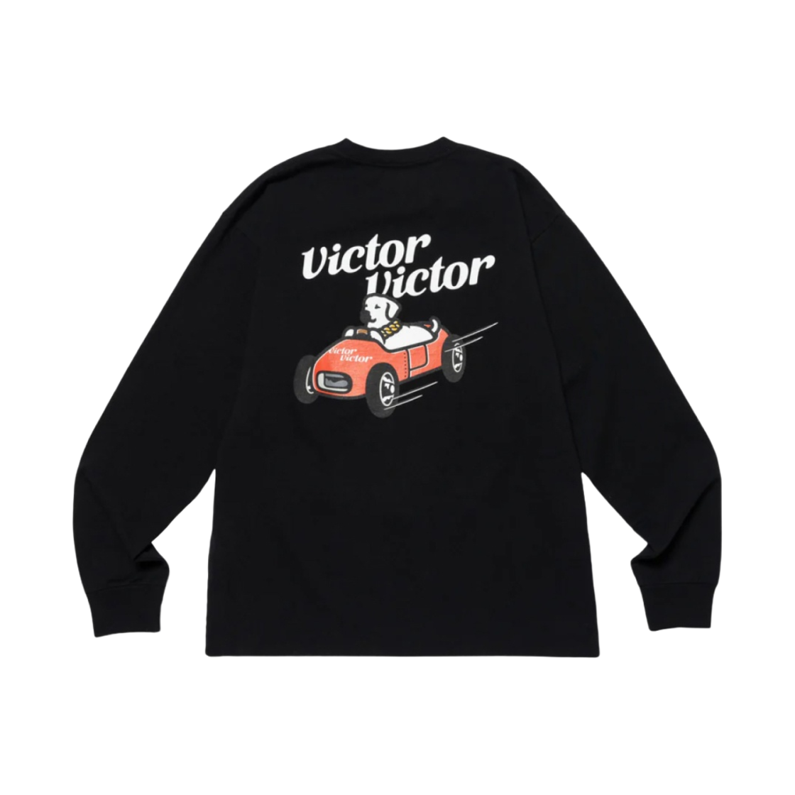 빅터 빅터 롱슬리브 티셔츠 블랙(Victor Victor L/S T-Shirt Black)