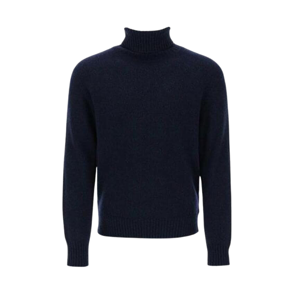 HKS427-005-430 AMI Tonal de Coeur Turtleneck Sweater Night Blue