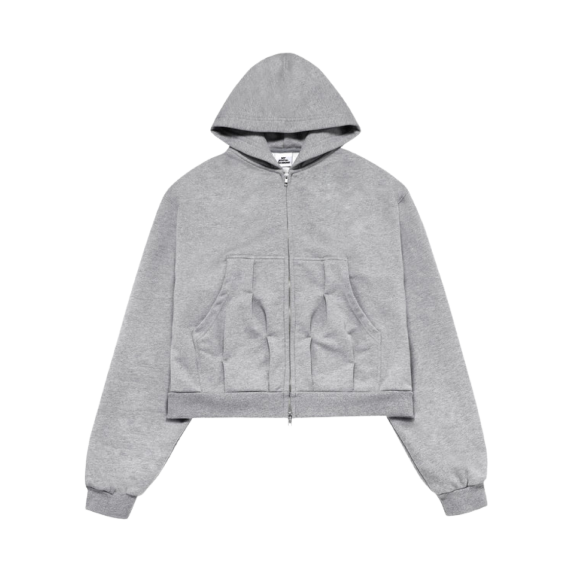 - MJD Pocket Bar Tack Zip Up Hoodie Melange