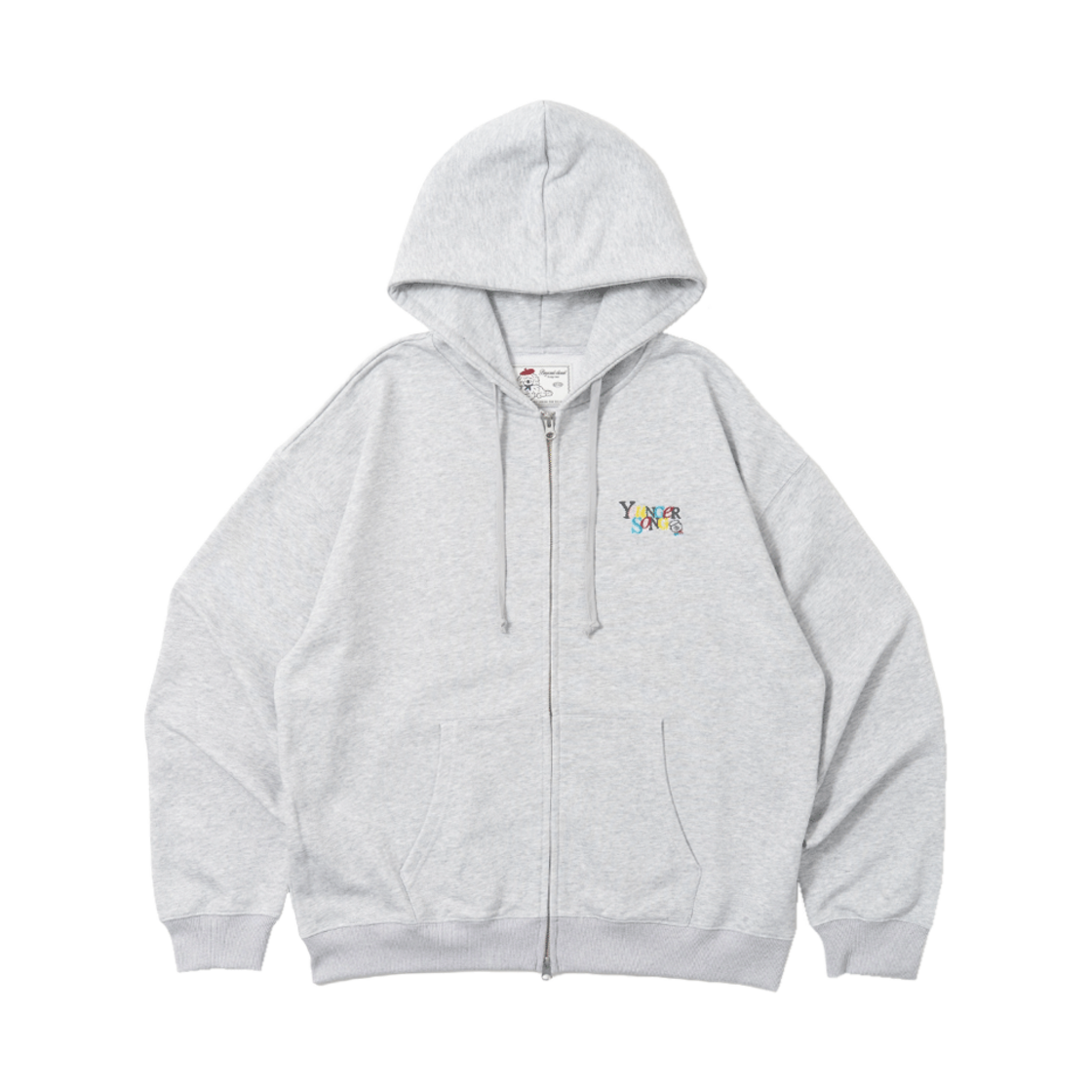 비욘드클로젯 X 영거송 후드 집업 그레이(Beyond Closet X Younger Song Hood Zip-Up Gray)