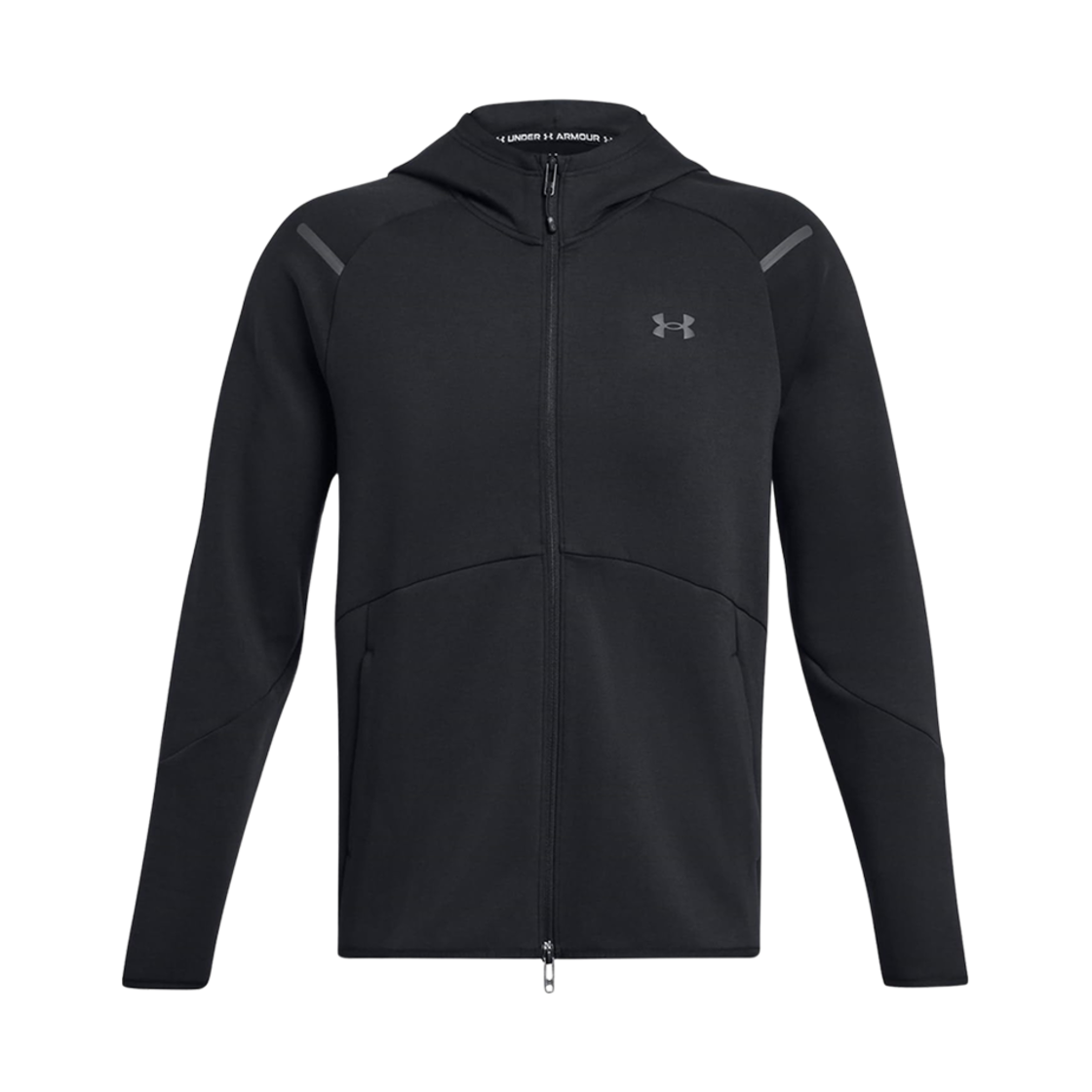 언더아머 UA 언스타퍼블 플리스 풀 집 블랙(Under Armour UA Unstoppable Fleece Full Zip Black)