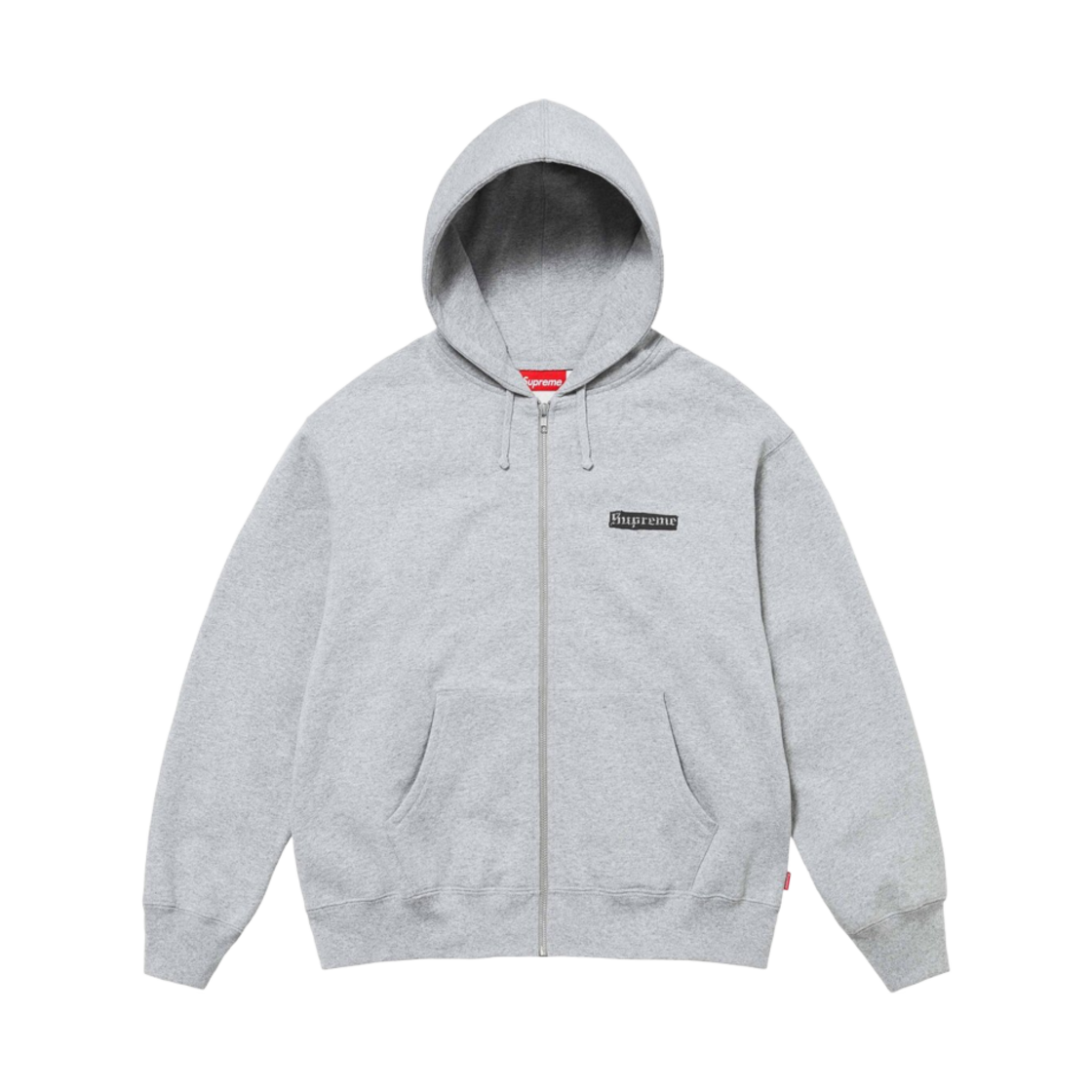 슈프림 스프레드 집업 후드 스웨트셔츠 헤더 그레이 - 24SS(Supreme Spread Zip Up Hooded Sweatshirt Heather Grey - 24SS) - 2